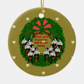 12 Tage Weihnachtskollektion: 12. Tag Keramikornament (Vorne)