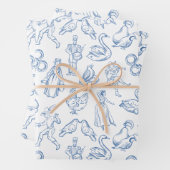 12 Tage Weihnachtslied Geschenkpapier Set (Beispiel)