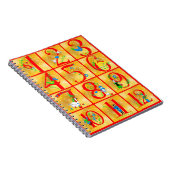 12 Tage Weihnachtslied-Volkskunst-Zahlen Notizblock (Rechte Seite)