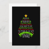 12 Tage Weihnachtsquilt-Funny Quilting Nähen X Einladung (Vorne/Hinten)