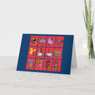 12 Tage WeihnachtsT - Shirts, Kleid, Geschenke Feiertagskarte