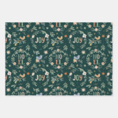 12 Tage Weihnachtsurlaub Traditionelle Klassik Geschenkpapier Set (Vorderseite 3)