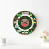 12 Tage Weihnachtszeit Große Wanduhr (Zuhause)