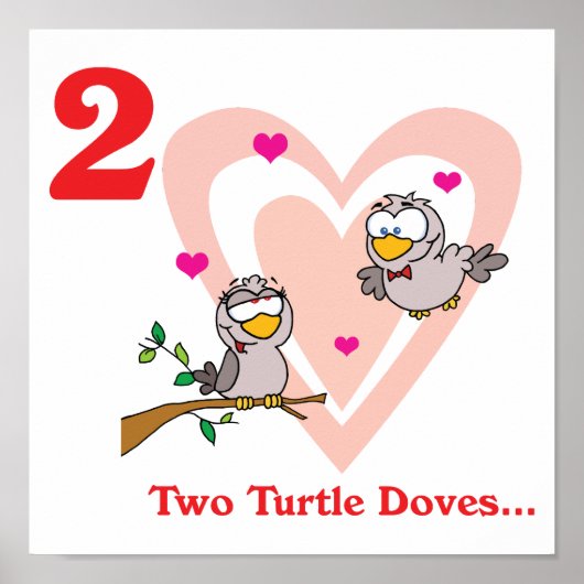 12 Tage zwei Turteltauben Poster (Vorne)