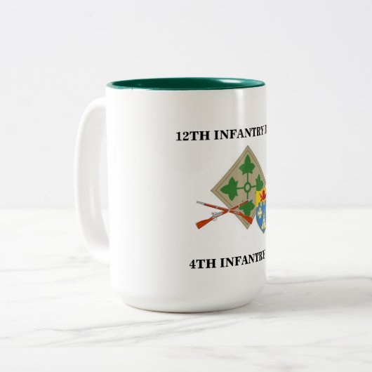 12. Tasse der Infanterie-Regiment-4. (Vorderseite Links)