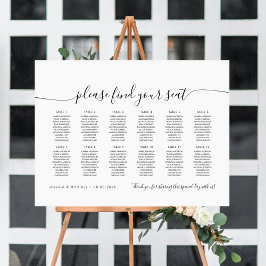12 Tische für moderne Sitze Poster