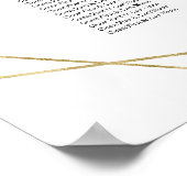 12 Tische Hochzeitssitzplan Greenery Geometric Poster (Ecke)