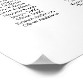 12 Tische Klasse finden Sie Ihre Sitzkarte Poster (Ecke)