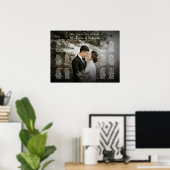 12 Tische mit elegantem Foto Poster (Heimbüro)