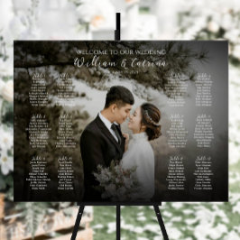 12 Tische mit elegantem Foto Poster