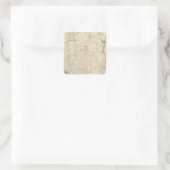 12 Tollandblatt Quadratischer Aufkleber (Tasche)