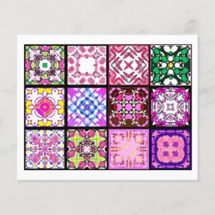 12 verschiedene Teebeutel-Kacheln - Origami Falten Flyer