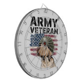 #12 Veteranen-Dart-Scheibe Dartscheibe (Vorderseite Links)