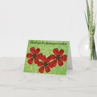 12 Vielen Dank, dass Sie Ihre Weisheit geteilt hab Dankeskarte