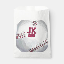 12 von 12 Baseball Custom Favor Bag Geschenktütchen