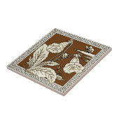 12 von 12 Repro 1880s Minton Mocha Bird Series Fliese (Seite)