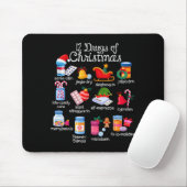 12 Weihnachtsdrogen Apotheker Techniker Pharma Mousepad (Mit Mouse)