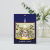 12. Weihnachtsfeiertag (12 Drummer) Postkarte (Stehend Vorderseite)