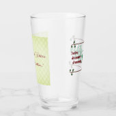 12. Weihnachtsfeiertag Zwölf Drummer Drumming Glas (Rechts)