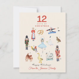 12 Weihnachtstage Feiertagskarte