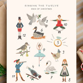 12 Weihnachtstage Feiertagskarte