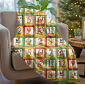 12 Weihnachtstage Fleecedecke