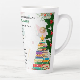 12 Weihnachtstage für Buchliebhaber Latte Tasse