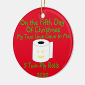 12 Weihnachtstage Keramik Ornament (Links)