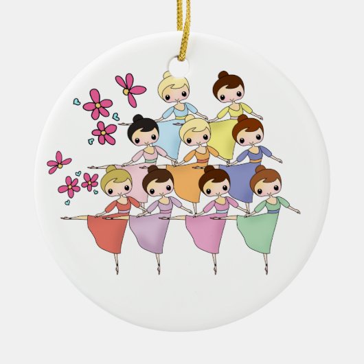 12 Weihnachtstage Keramikornament (Vorne)