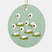 12 Weihnachtstage Keramikornament (Links)