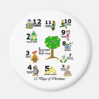 12 Weihnachtstage Magnet
