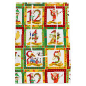12 Weihnachtstage Mittlere Geschenktüte (Rückseite)