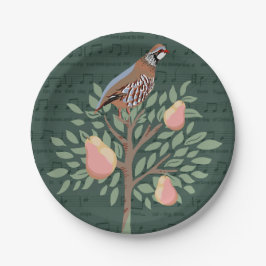 12 Weihnachtstage Pappteller