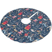 12 Weihnachtstage Polyester Weihnachtsbaumdecke (Schrägansicht)