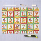 12 Weihnachtstage Seidenpapier (Handwerk)