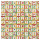 12 Weihnachtstage Stoff (Muster)