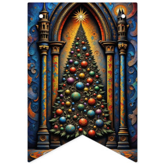 12 Weihnachtstage Wimpelkette