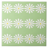 12 weiße Gänse mit gelben Mitteltragen auf Pfeffer Fliese (Vorderseite)