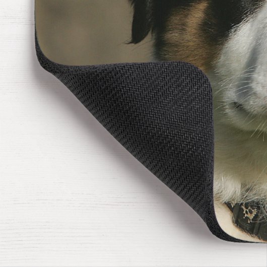 12 Wochen-alter Border-Collie-WelpeHeadshot Mousepad (Ecke)