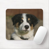 12 Wochen-alter Border-Collie-WelpeHeadshot Mousepad (Mit Mouse)