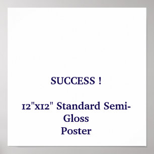 12"x12" Standardposter halbmatt Poster