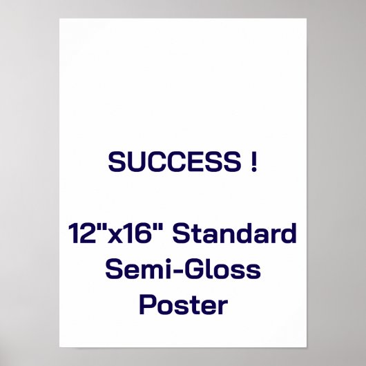 12"x16" Standardposter halbmatt Poster (Vorne)