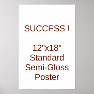 12"x18" Standard-Halbmattposter Poster
