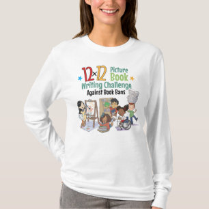 12 x 12 gegen Buchverbote für Frauen mit langen Sc T-Shirt
