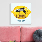 12" x 12" Massachusetts Berühmte Zitronenbäume Lei Leinwanddruck (Insitu (Wohnzimmer))