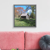 12" x 12" Rustikale Holzkabine Leinwanddruck (Insitu (Wohnzimmer))