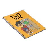12 x 12 Shelf Boy Spiral Notebook gelb Notizblock (Rechte Seite)