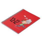 12 x 12 Spiral Notebook Red Notizblock (Linke Seite)