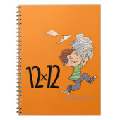 12 x 12 Spiral-Notebookpapier Kid Orange Notizblock (Vorderseite)
