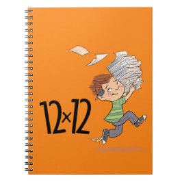 12 x 12 Spiral-Notebookpapier Kid Orange Notizblock